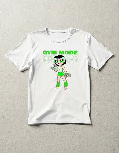 D_897471-MLM92442146749_092025-O.jpg Playera Bellota Gym Mode Chicas Superpoderosas