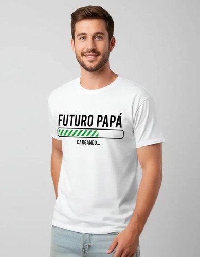 Playera Futuro Papá Cargando - Imagen Sublime
