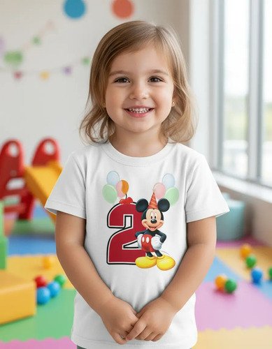 Playera Mickey Mouse Numeros Del 1 Al 10 Cumpleaños Infantil