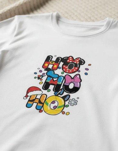 Playera Minnie Mouse Navidad Ho Ho Ho