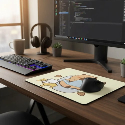 Mouse Pad Capibara En El Baño