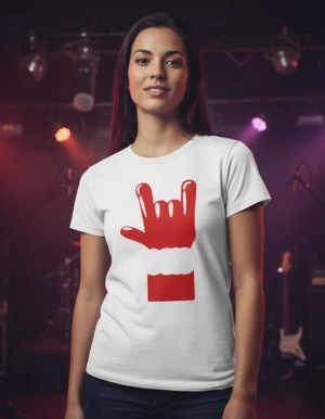 D_910856-MLM97696700220_112025-O.jpg Playera De Navidad Con Mano De Santa