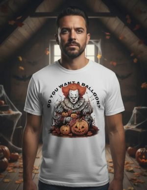 D_913847-MLM95870814767_102025-O.jpg Playera Pennywise It Película Terror Diseño Horror Unisex