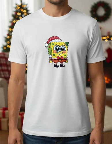 D_914980-MLM97689793154_112025-O.jpg Playera Bop Esponja Navidad
