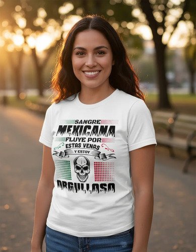 Playera Sangre Mexicana Para Dama O Caballero