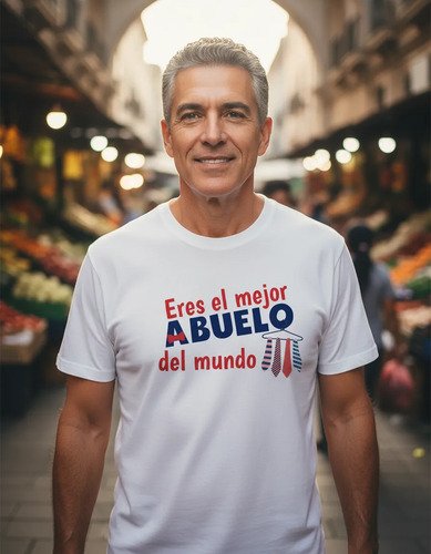 Playera Dia Del Abuelo El Mejor Abuelo Del Mundo
