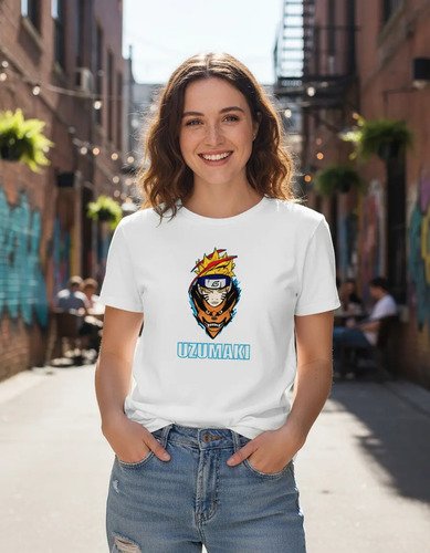 Playera De Naruto Y Kyubi Anime Unisex
