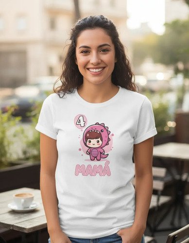 Kit Familiar De 3 Playeras De Dinosaurio Para Cumpleaños