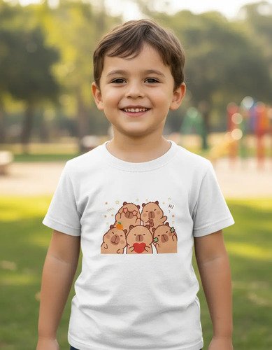 Playera Infantil Capibara Kawaii