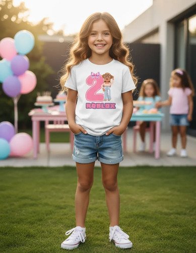 D_929642-MLM92621951329_092025-O.jpg Playera Personalizada Para Cumpleaños De Roblox