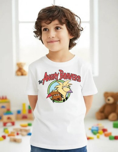 D_931241-MLA107363787265_022026-O.jpg Playera Angry Beavers Castores Cascarrabias Infantil Cartoon