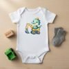 Pañalero Dinosaurio Excavadora Bebé Niño Diseño Constructor