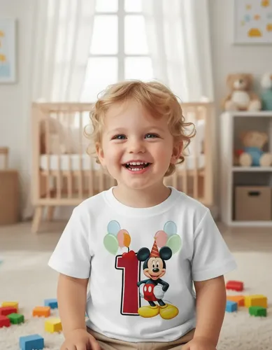 Playera Mickey Mouse Numeros Del 1 Al 10 Cumpleaños Infantil