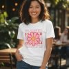 D_939721-MLM93130449481_092025-O.jpg Playera Flower Diseño Floral Mujer Estampado Moda Casual