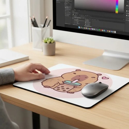 D_941782-MLM92719269092_092025-O.jpg Mouse Pad Capybara Cute