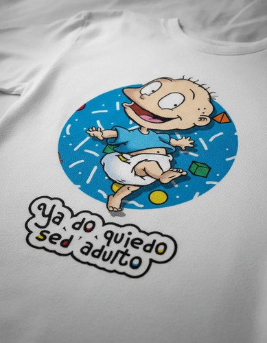 D_942153-MLM94095903159_102025-O.jpg Playera Rugrats Ya Do Quiedo Sed Adulto Unisex