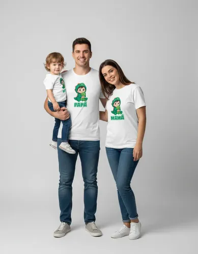 D_945594-MLM104555500102_012026-O.webp Kit Familiar 3 Playeras Cumpleaños Dinosaurio Personalizado