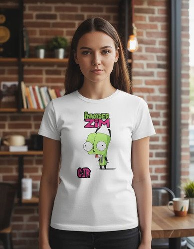 D_946501-MLM94455424342_102025-O.jpg Playera Invasor Zim Personaje De Gir Unisex