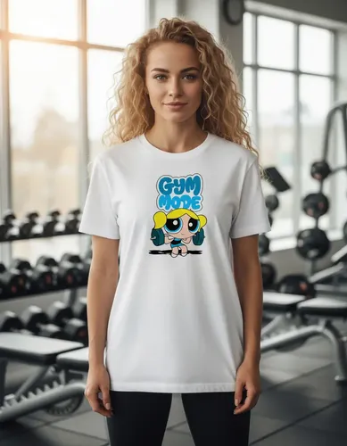 Playeras Chicas Superpoderosas Gym Mode