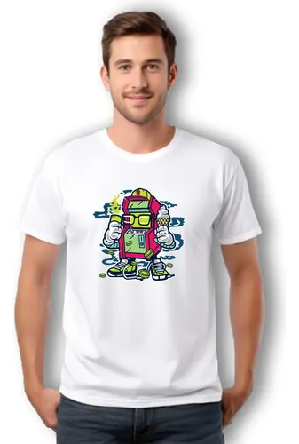 D_948676-MLM107054874000_022026-O.webp Playera Maquinita Arcade Clásica Retro Gamer Unisex 80s