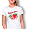 D_952036-MLM86501595464_062025-O.jpg Playera Imagen Sublime Strawberry Unisex Adulto Corta