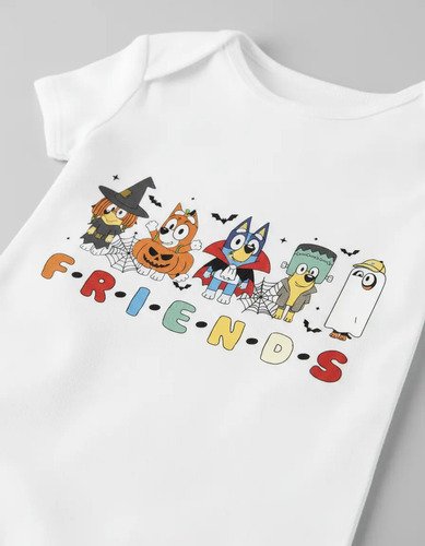 Pañalero Bluey Friends Halloween