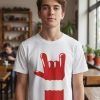 D_953271-MLM98156053691_112025-O.jpg Playera De Navidad Con Mano De Santa