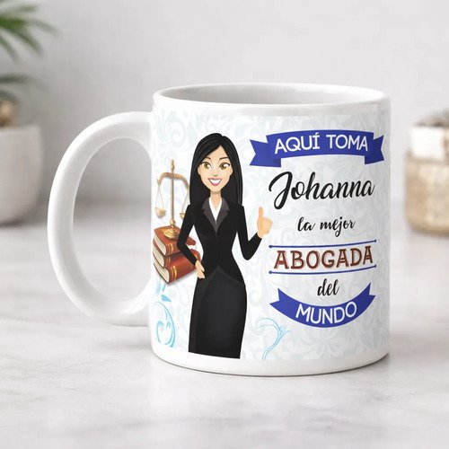 D_953855-MLA108261617327_032026-O.jpg Taza Personalizada Abogado O Abogada 325 Ml 11 Oz