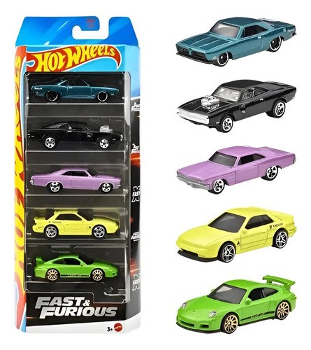 Hot Wheels Rápidos Y Furiosos Pack De 5 2025 Fast & Furious