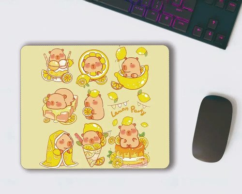 Mouse Pad Capibara Con Limones