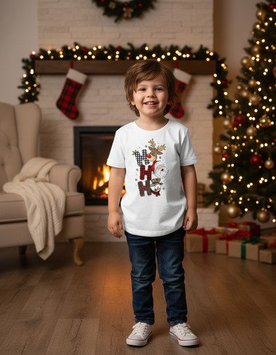 Playera Infantil Navidad Ho Ho Ho
