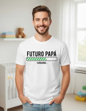 D_966230-MLM93668979792_102025-O.jpg Playera Futuro Papá Cargando - Imagen Sublime