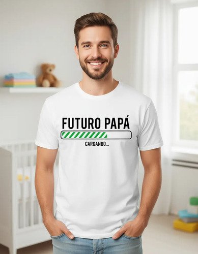 Playera Futuro Papá Cargando - Imagen Sublime