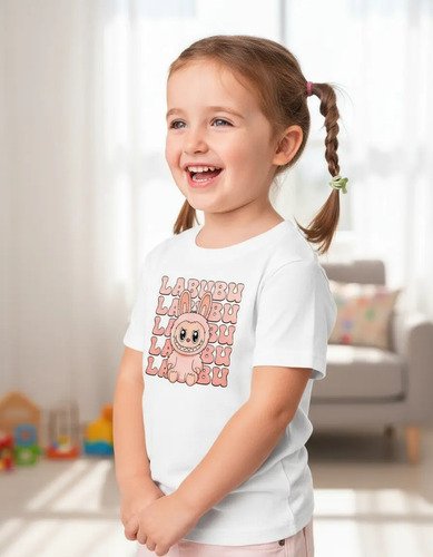 D_966724-MLM93592533473_092025-O.jpg Playera De Labubu Infantil Varios Diseños