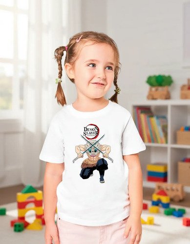 Playera Inosuke Demon Slayer Kimetsu No Yaiba Infantil Anime