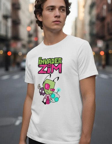 D_974093-MLM94455871530_102025-O.jpg Playera Invasor Zim Unisex Adulto