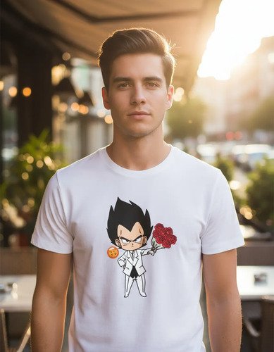 Duo Playeras De Vegeta Y Bulma San Valentin Unisex