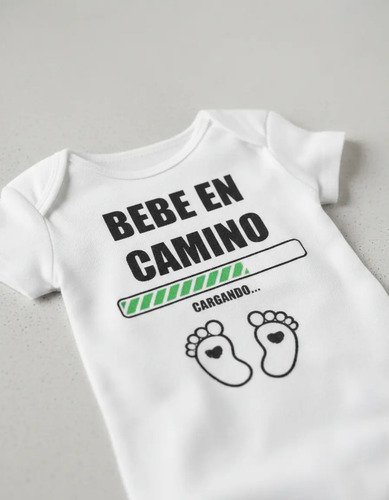 Kit 2 Playeras Unisex + 1 Pañalero Anunciar Embarazo