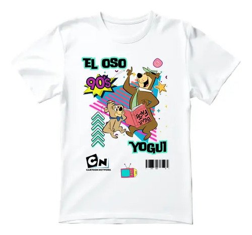 D_978204-MLM79276286792_092024-O.jpg Playera Del Oso Yogui De Los 80s Unisex