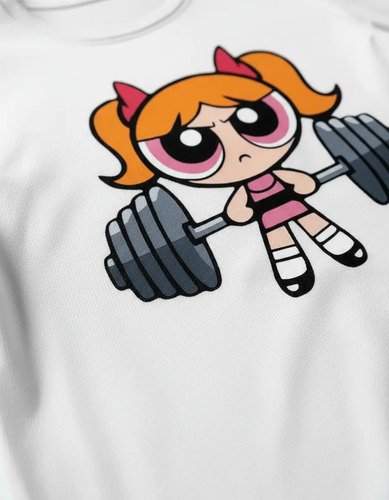 Playera Burbuja Gym Mode Chicas Superpoderosas