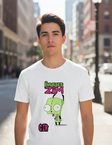 D_979898-MLM94455454474_102025-O.jpg Playera Invasor Zim Personaje De Gir Unisex