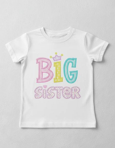 Playera Voy A Ser Hermana Mayor Big Sister