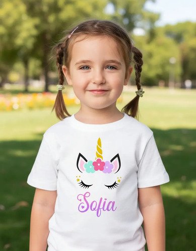 Kit Familiar 3 Playeras Personalizadas Unicornio