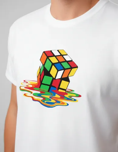 Playera Con Diseño De Cubo Rubik
