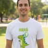 D_988343-MLM94487346097_102025-O.jpg Kit De 3 Playeras De Dinosaurio Para Cumpleaños