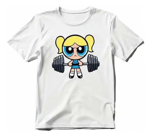 Playera Burbuja Gym Mode Chicas Superpoderosas