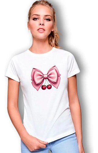 Playera Con Diseño Coquette