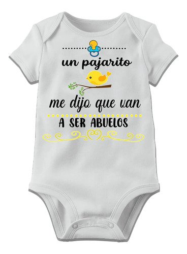 D_609781-MLM114617946359_072026-O.jpg Pañalero Un Pajarito Me Dijo Que Van Hacer Abuelitos