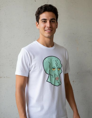 D_644226-MLM113316993622_072026-O.jpg Playera Calamardo Guapo Gym Bob Esponja