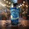 Termo Viajero Acero Inoxidable Van Gogh Noche Estrellada